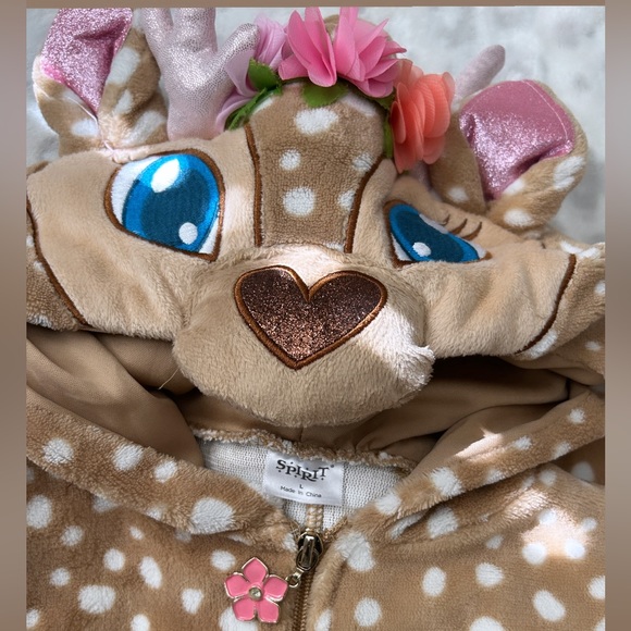 girls raindeer onesie - Picture 2 of 2